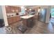 Well-equipped kitchen featuring an island and stainless steel appliances at 728 Jefferson Park Dr, Pittsboro, IN 46167