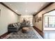 Spacious living room offering hardwood floors, recessed lighting, and access to other rooms at 7626 Timber Springs S Dr, Fishers, IN 46038