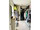 Spacious walk-in closet with custom shelving and hanging space, offering plenty of storage at 7804 Amadeus Dr, Indianapolis, IN 46239