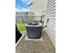 Side view of modern air conditioning unit at 7804 Amadeus Dr, Indianapolis, IN 46239