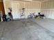A spacious two car garage with ample room for parking and storage, perfect for a modern Gathering at 9074 Larson Dr, Pendleton, IN 46064