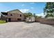 Backyard with a storage shed, ramp and parking area at 9510 N Cooney Rd, Mooresville, IN 46158