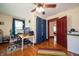 Home office featuring hardwood floors, and natural light at 9579 N Fortville Pike, Fortville, IN 46040