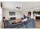 Open-concept living area connecting to the kitchen, creating an ideal space for Gathering gatherings at 10236 Arctic Edge Dr, Indianapolis, IN 46239