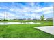Scenic view of the pond, enhancing the backyard's beauty and providing a peaceful ambiance at 10236 Arctic Edge Dr, Indianapolis, IN 46239