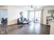 Cozy living room with modern sofa, stylish decor, and view to the patio at 1046 Timber Creek Dr # 3, Carmel, IN 46032