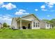 Expansive backyard featuring a covered patio, ideal for outdoor living and enjoyment at 1118 Kristi Ct, Greenwood, IN 46142