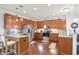 Modern kitchen with stainless steel appliances, granite countertops, and hardwood flooring at 1118 Kristi Ct, Greenwood, IN 46142
