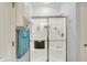 Bathroom shower stall featuring glass doors, shower head and white tile at 1118 Kristi Ct, Greenwood, IN 46142