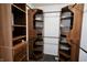 Walk in closet offering lots of shelving and space at 12115 Flagstone Dr, Fishers, IN 46037