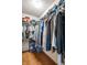 Spacious walk-in closet with ample storage for clothing and accessories at 1242 Freemont Ln, Greenwood, IN 46143