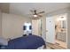 This bedroom has an ensuite bath and great natural lighting at 129 Rosewood Dr, Cicero, IN 46034