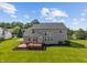 Great backyard deck, landscaping and a generous lawn offer ample outdoor living space at 13553 Lorenzo Blvd, Carmel, IN 46074