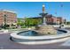 Outdoor fountain with tiered structure, surrounded by brick walkway at 1400 Bluebonnet Pl, Shelbyville, IN 46176