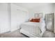This bedroom features a comfortable bed, decor, and a closet at 1464 Buckland Ct, Avon, IN 46123