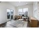 Well-lit playroom featuring a sliding glass door, ample natural light, and stylish decor at 1464 Buckland Ct, Avon, IN 46123