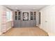 Basement featuring built-in cabinetry and window at 15378 Dorman Ct, Fishers, IN 46040