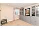 Finished basement with stylish cabinetry and modern decor at 15378 Dorman Ct, Fishers, IN 46040