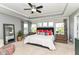 Cozy Main Bedroom: Tray ceiling and ample natural light at 15378 Dorman Ct, Fishers, IN 46040