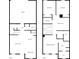 Home layout showing first and second floors, featuring a Gathering room, bedrooms, kitchen, and garage at 17237 Rancorn Pl, Westfield, IN 46074