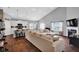 Open-concept living space seamlessly connects kitchen, dining, and living areas at 2006 Monticlair Ln, Columbus, IN 47201