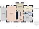Detailed first floor plan showcasing the sunroom, living room, dining room, kitchen, bathroom, bedroom and hallway at 2011 Sheffield Ave, Anderson, IN 46011