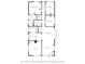 Detailed floor plan showcasing the layout of bedrooms, bathrooms, kitchen, living room, and other rooms at 33 N Beville Ave, Indianapolis, IN 46201