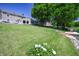 Beautiful backyard with lake access, lush lawn, perfect for outdoor activities and relaxation at 3829 Waycross Dr, Columbus, IN 47203