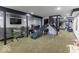 Spacious finished basement with multiple activity zones for entertainment at 5137 Green Hills Dr, Brownsburg, IN 46112