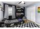 Unique bedroom with race car bed and race themed decor at 5137 Green Hills Dr, Brownsburg, IN 46112
