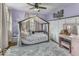 Adorable bedroom featuring a custom bed and vanity at 5137 Green Hills Dr, Brownsburg, IN 46112