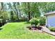 Spacious backyard with lush lawn and mature trees, ideal for outdoor activities at 5225 Elderberry Rd, Noblesville, IN 46062