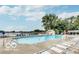 Large community pool with plenty of lounge chairs and umbrellas for residents at 5225 Elderberry Rd, Noblesville, IN 46062