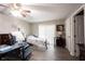 Bedroom with new flooring, neutral paint and great natural light at 8066 Cardinal Cove E Dr, Indianapolis, IN 46256