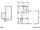 Detailed floor plan showcasing the layout of the home, room dimensions, and spatial relationships at 8944 W 21St St, Indianapolis, IN 46234