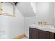 Upstairs partial bath features a sink and exposed plumbing at 925 S State Ave, Indianapolis, IN 46203