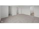 Bedroom showcasing carpet floors, a neutral color palette, and multiple closets at 10126 Redwood Peak Ln, Indianapolis, IN 46259