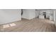 Open living space boasts modern floors, plenty of room and eat in kitchen at 10126 Redwood Peak Ln, Indianapolis, IN 46259