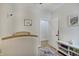 Bedroom showcasing a crib and a white shelving unit for storage at 1021 Harlan St, Indianapolis, IN 46203