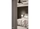 Tranquil bedroom featuring dark accent wall, comfortable bed, and soft lighting at 1147 Kelsneland Dr, Avon, IN 46123