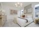 Elegant main bedroom boasts stylish furnishings, soft lighting, and a serene ambiance, creating a perfect retreat at 13324 Roundtop Rd, Noblesville, IN 46060
