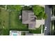 Bird's-eye view of a home with a large backyard, deck, and lush landscaping in a neighborhood setting at 18247 Kinder Oak Dr, Noblesville, IN 46062