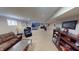 Finished basement with diverse zones for living, relaxing, and entertainment at 18247 Kinder Oak Dr, Noblesville, IN 46062