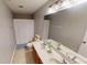Neutral-toned bathroom featuring a double vanity, toilet, and a shower/tub combination with crisp white accents at 18247 Kinder Oak Dr, Noblesville, IN 46062