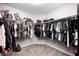 Spacious walk-in closet with ample hanging space and neutral carpeting at 18820 Wychwood Pl, Noblesville, IN 46062