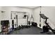 Well-equipped home gym with weight training equipment, perfect for staying fit at 1933 S 825 E, Zionsville, IN 46077
