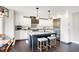 Kitchen with granite countertops, stainless appliances, and a center island with seating at 1933 S 825 E, Zionsville, IN 46077
