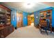 Spacious bedroom with unique decor, ample natural light, and open doorway at 2221 W County Road 500 N, Danville, IN 46122