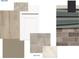 Designer-selected finishes and materials for bathrooms, including flooring, cabinetry, and brick accents at 367 N Post Oak Dr, Mooresville, IN 46158