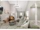 Spacious living room with a large sectional sofa, vaulted ceilings, and ample natural light at 378 Turnberry Ct, Avon, IN 46123